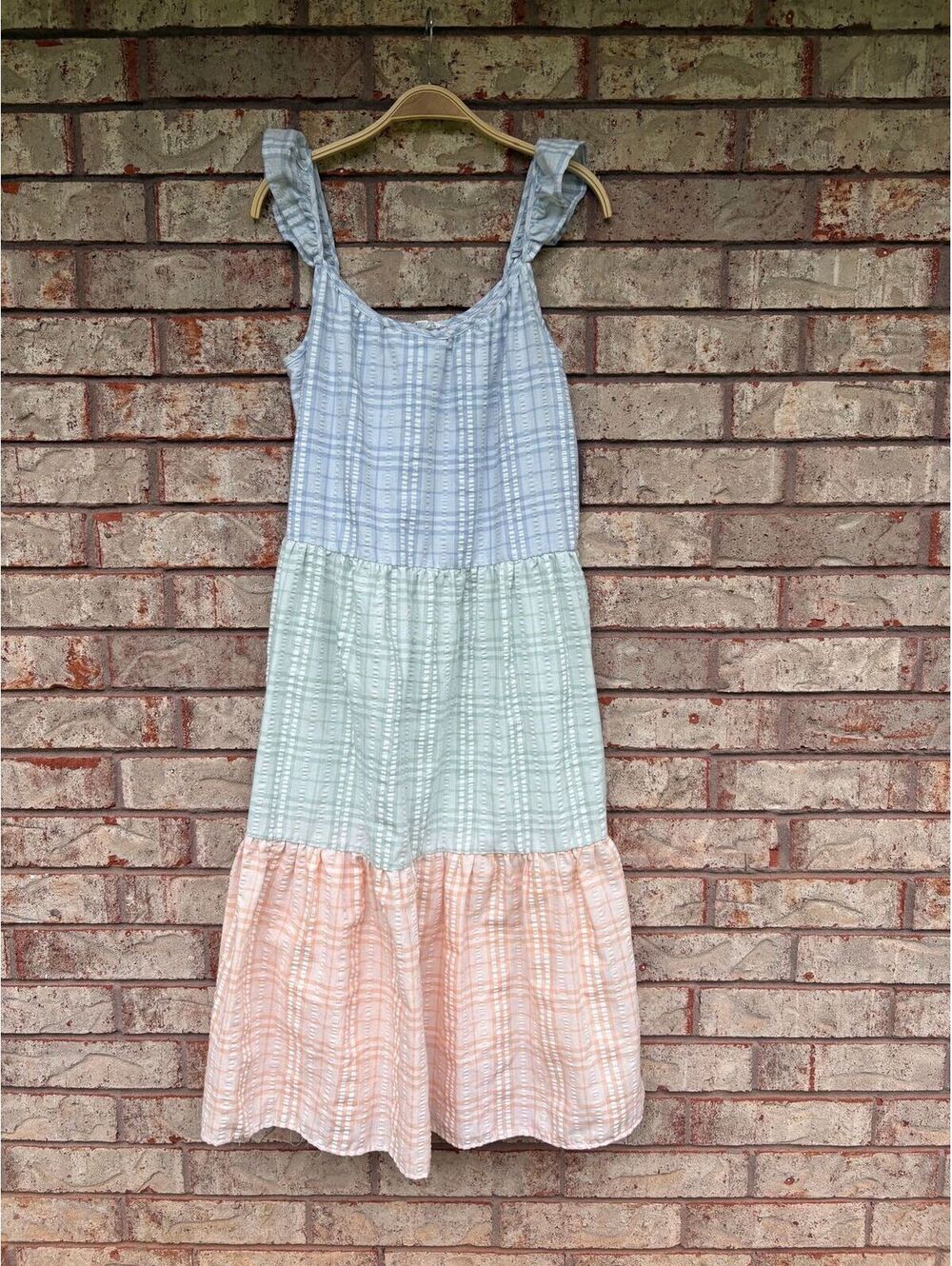 Blu Pepper pastel maxi dress Size S